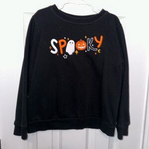 Cat & Jack Black Spooky Sweatshirt